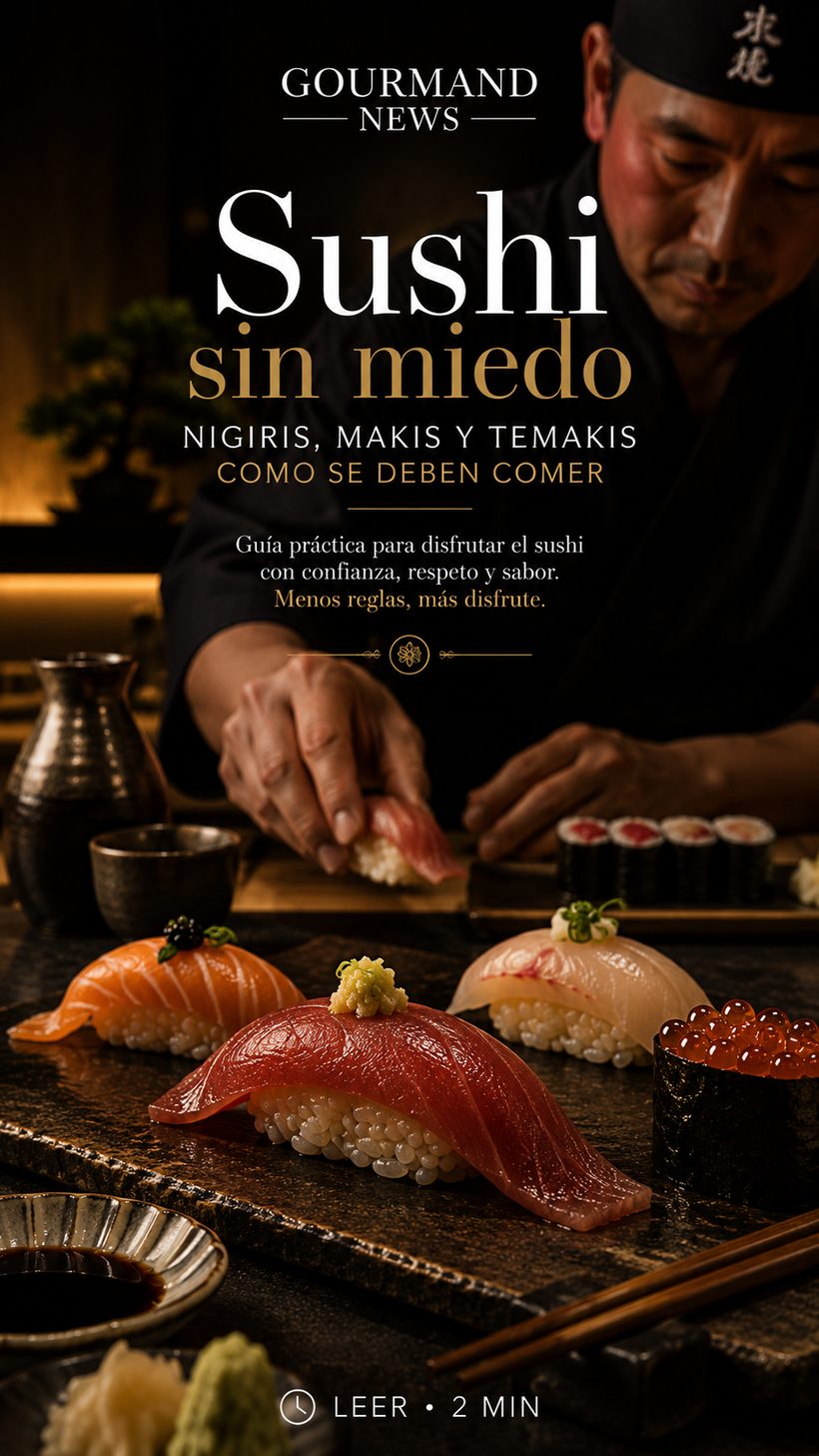 Sushi sin miedo: cómo comer nigiris, makis y temakis como se debe